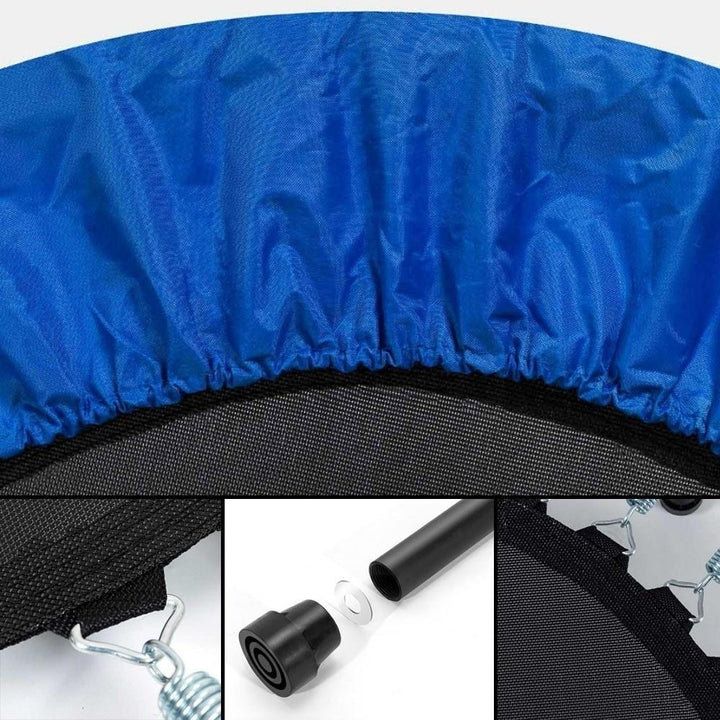 Foldable Muted Round Trampoline Kids Indoor Entertainment Adult Fitness Stability Training Image 4