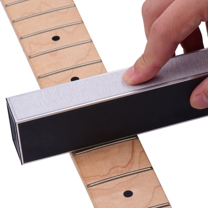 Guitar Fret Leveling Beam Bar 15CM with Replacement Sandpaper Maintenance Tool Image 8