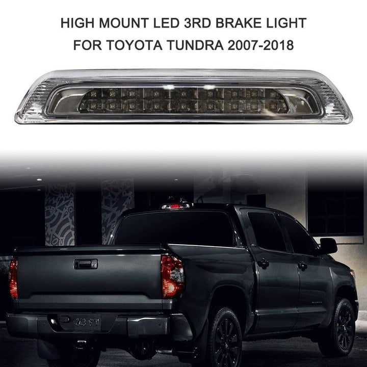 High Mount Stop Light Black Housing LED Rear 3rd Brake Cargo Lamp Replacement for Toyota Tundra 2007-2018 Image 4