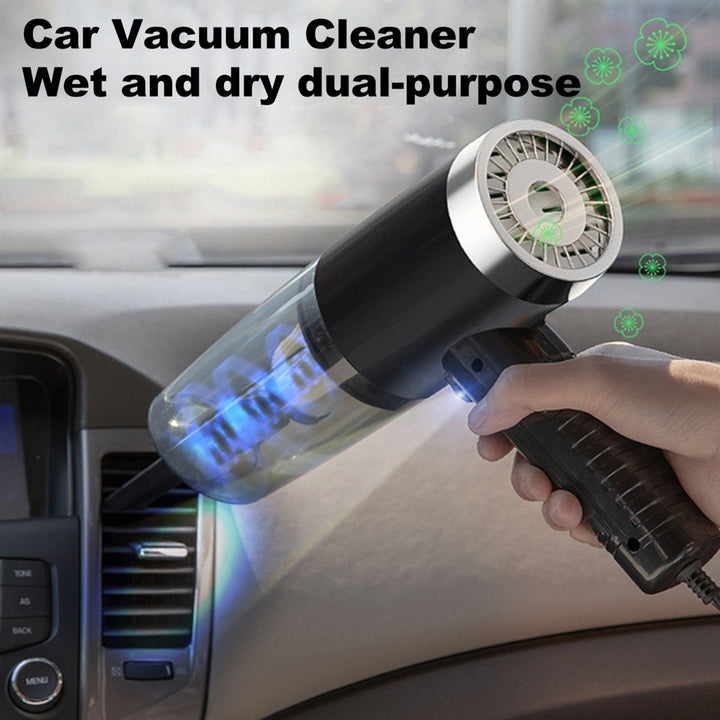 High Power Suction Car Vacuum Cleaner Wet Dry Handheld Built-in Aromatherapy 12V 120W Image 6