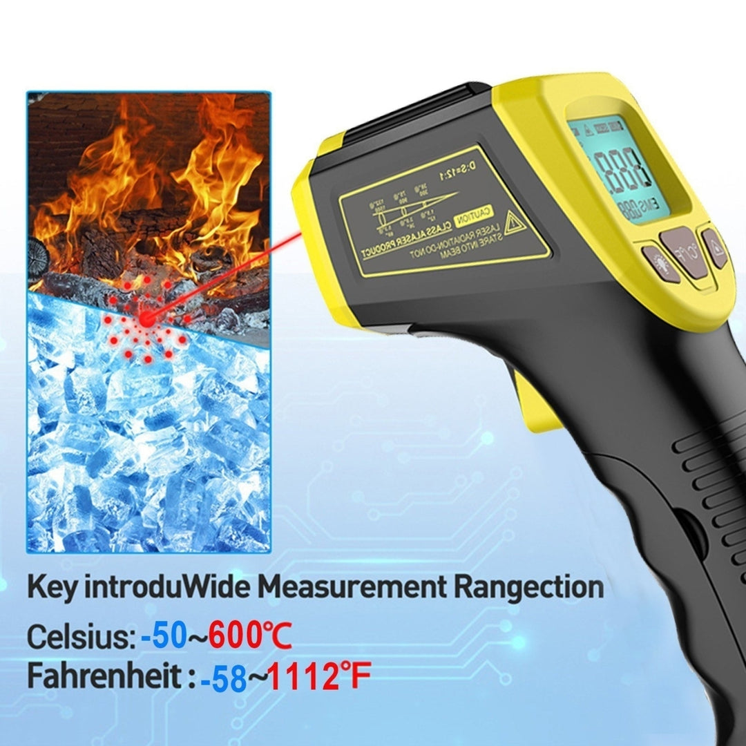 Infrared Thermometer, Non-Contact Digital Laser Temperature Gun with LCD Display Image 9