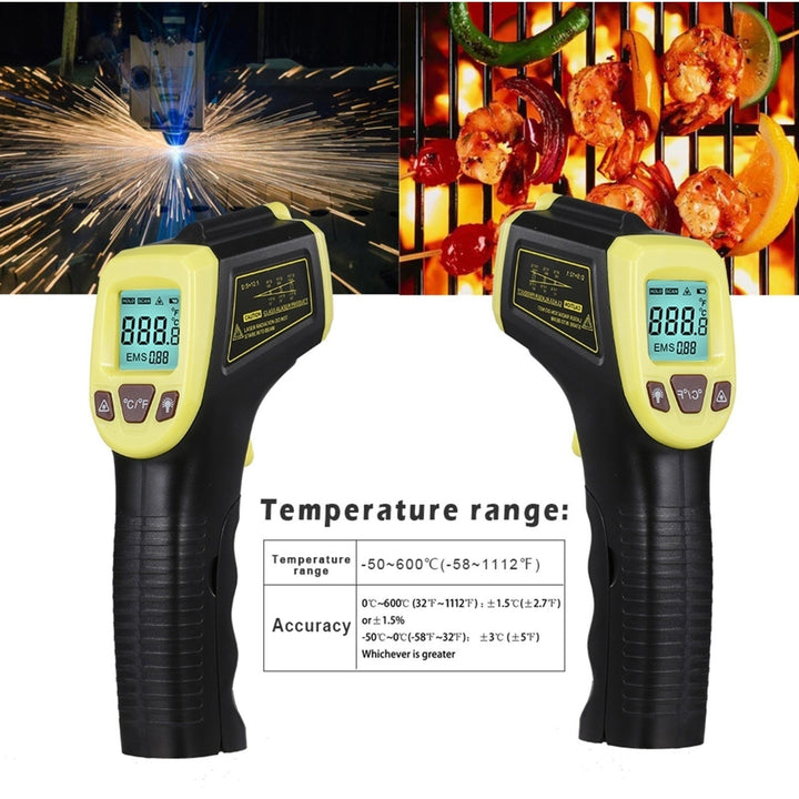 Infrared Thermometer, Non-Contact Digital Laser Temperature Gun with LCD Display Image 10