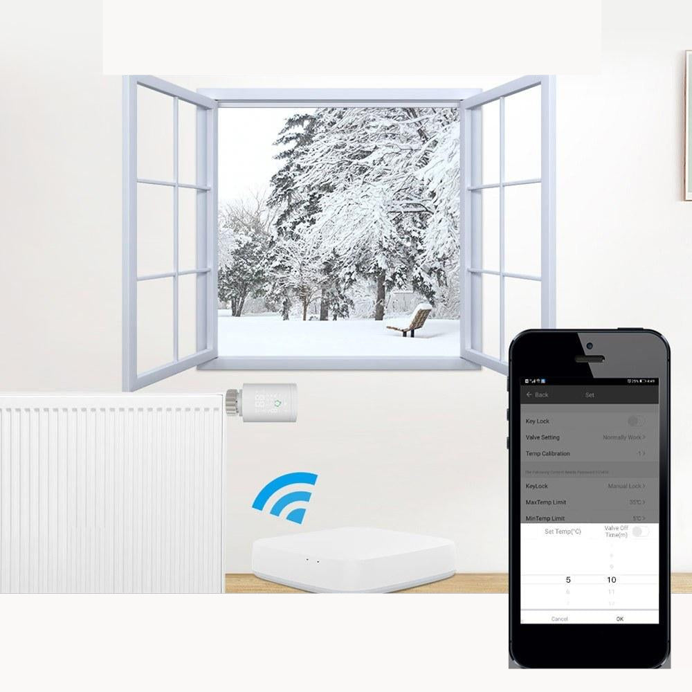 Intelligent Radiator Actuator Programmable Thermostatic Valve Temperature Controller Voice Control via Alexa Image 6