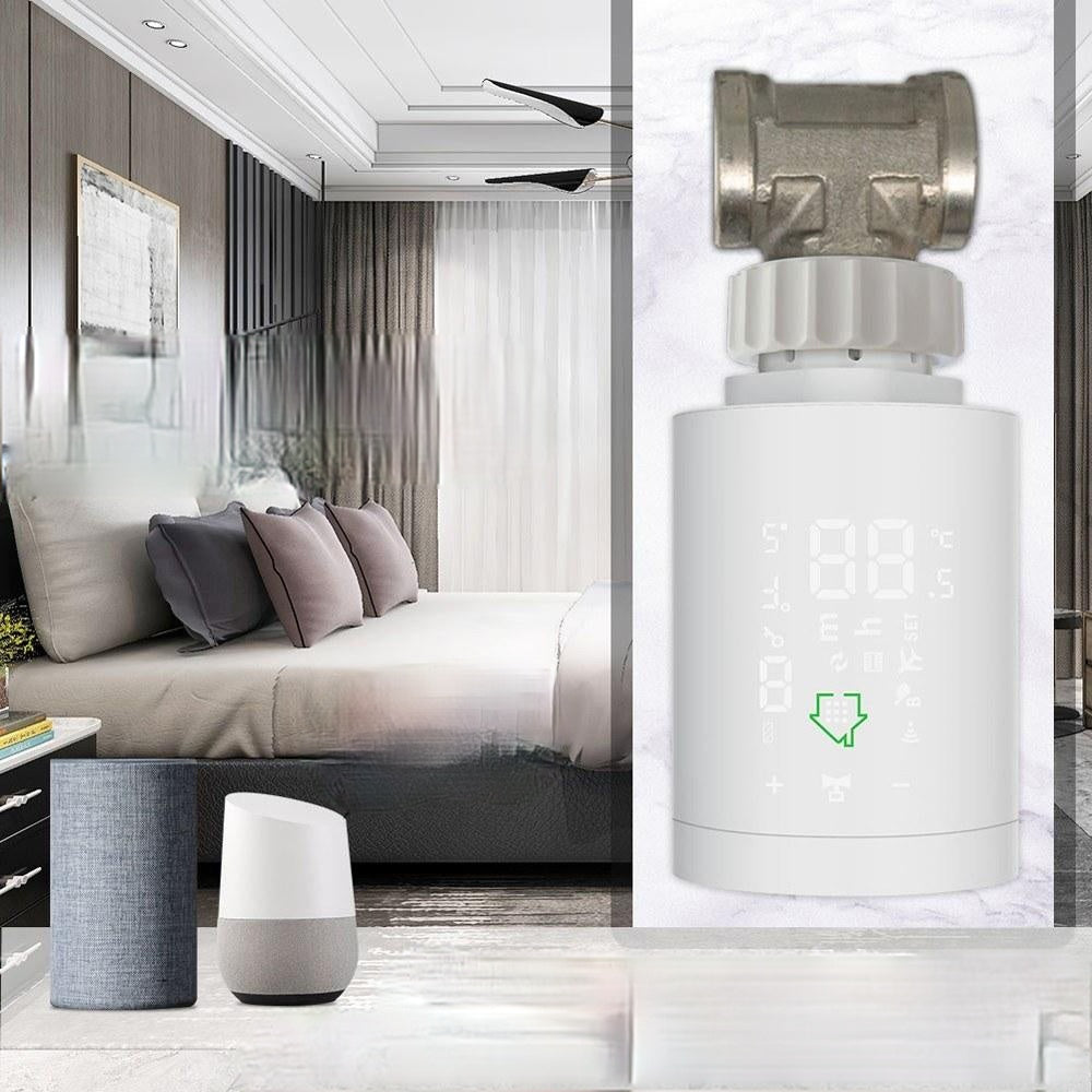 Intelligent Radiator Actuator Programmable Thermostatic Valve Temperature Controller Voice Control via Alexa Image 9