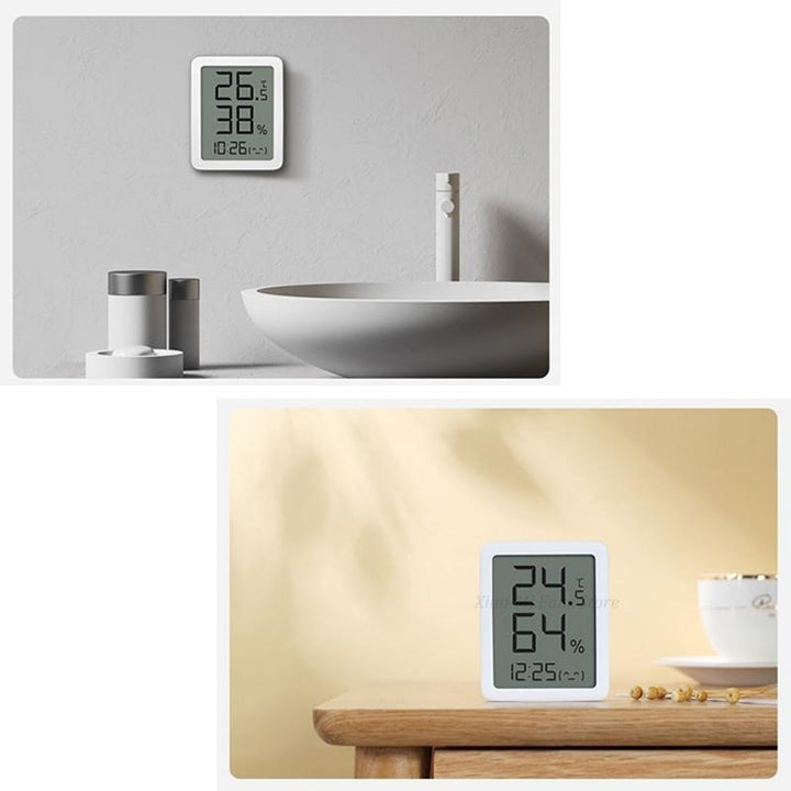 LCD Clock Large Digital Display With Thermometer and Hygrometer Image 5