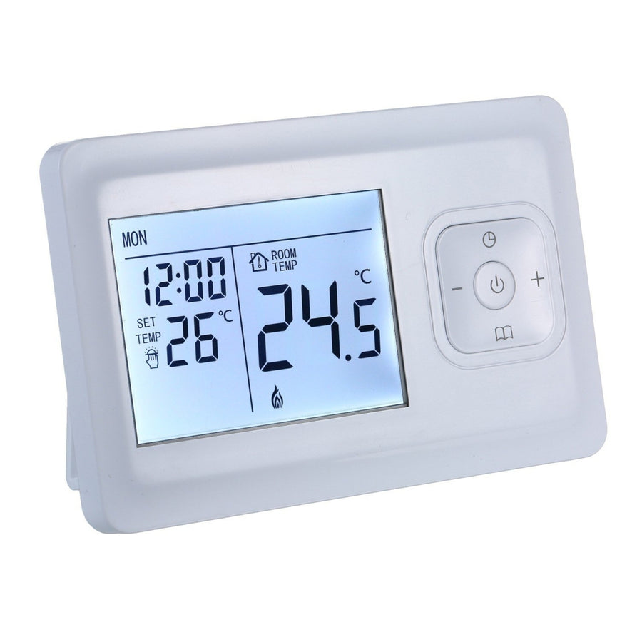 LCD Digital Heating Thermostat Programmable Wall-mounted Furnace Wifi Image 1