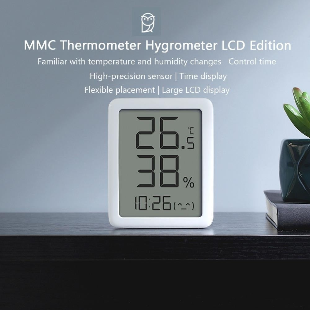 LCD Clock Large Digital Display With Thermometer and Hygrometer Image 7