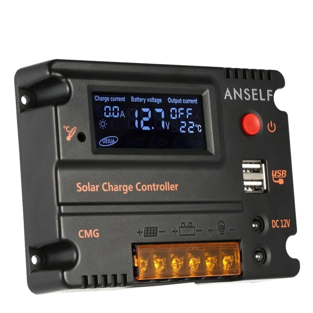 LCD Solar Charge Controller Auto Switch Overload Protection Temperature Compensation Image 10