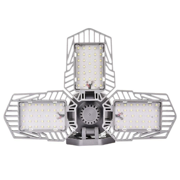 LED Garage Light Foldable Deformable Ceiling Lamp with 4 Adjustable Panels 60W Image 5