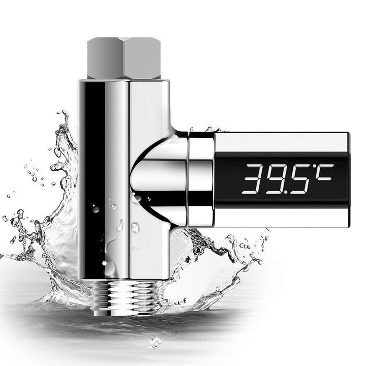 LED Shower Thermometer Digital Shower Celsius Temperature Display Shower Head Image 1