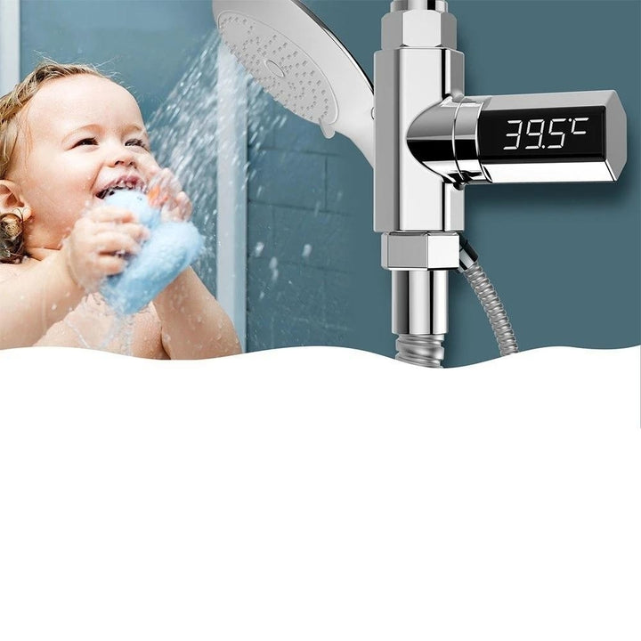 LED Shower Thermometer Digital Shower Celsius Temperature Display Shower Head Image 9