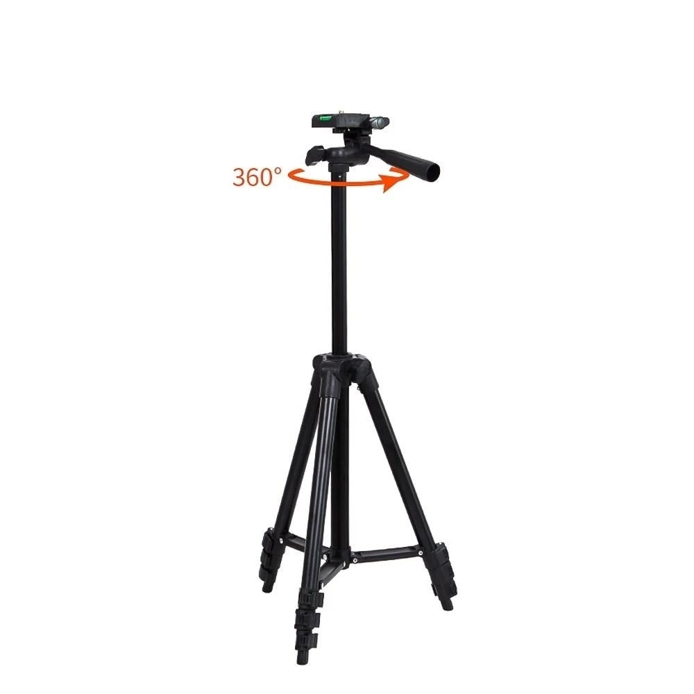 Lightweight Tripod Adjustable Selfie with Ball Head Quick Release Plate for Photography Live Streaming Image 2