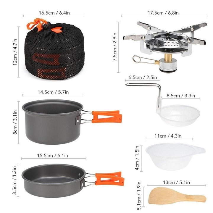 Lightweight Aluminum Outdoor Stove Pot Pan Image 11