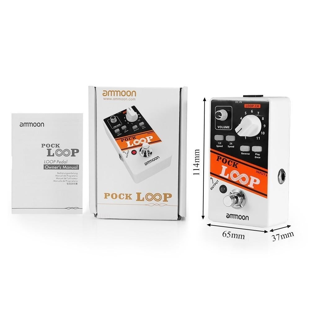 LOOP Looper Guitar Effect Pedal 11 Loopers Recording Time Supports 1,2 and 2X Speed Playback Reverse Functions True Image 5