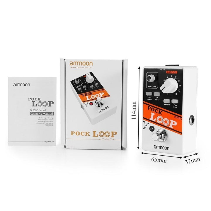 LOOP Looper Guitar Effect Pedal 11 Loopers Recording Time Supports 1,2 and 2X Speed Playback Reverse Functions True Image 5