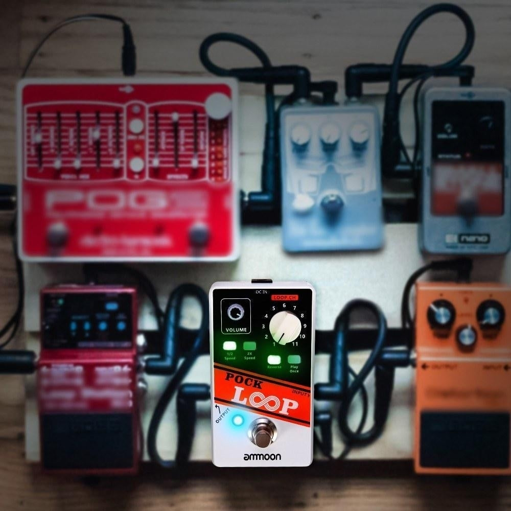 LOOP Looper Guitar Effect Pedal 11 Loopers Recording Time Supports 1,2 and 2X Speed Playback Reverse Functions True Image 6