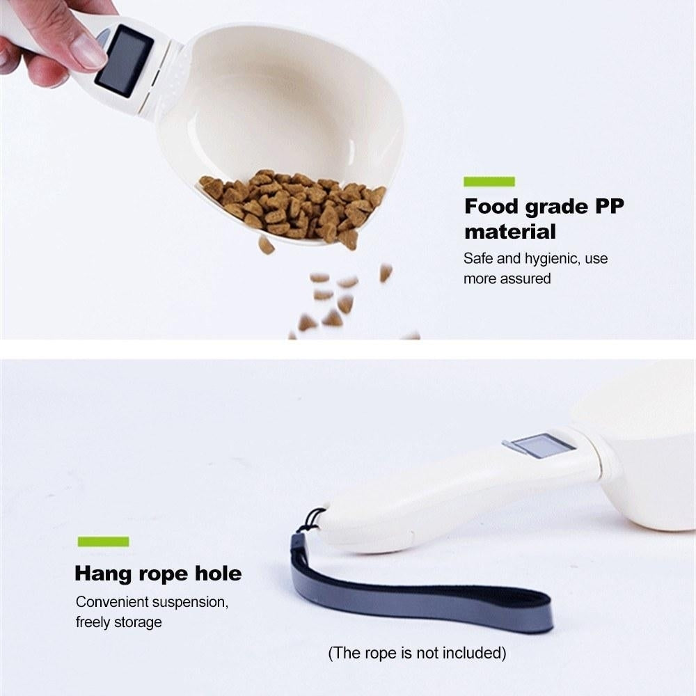 Pets Food Measuring Spoon Cup Kitchen Scale SpoonDetachable Electronic Measuring Cup With Led Display Image 7