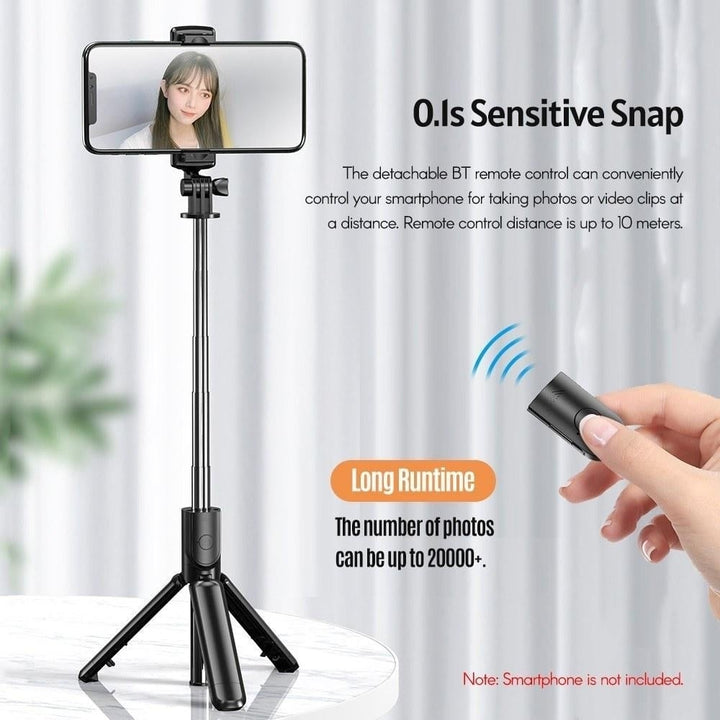 Mini 5-Section Extendable Selfie Stick Integrated Image 6