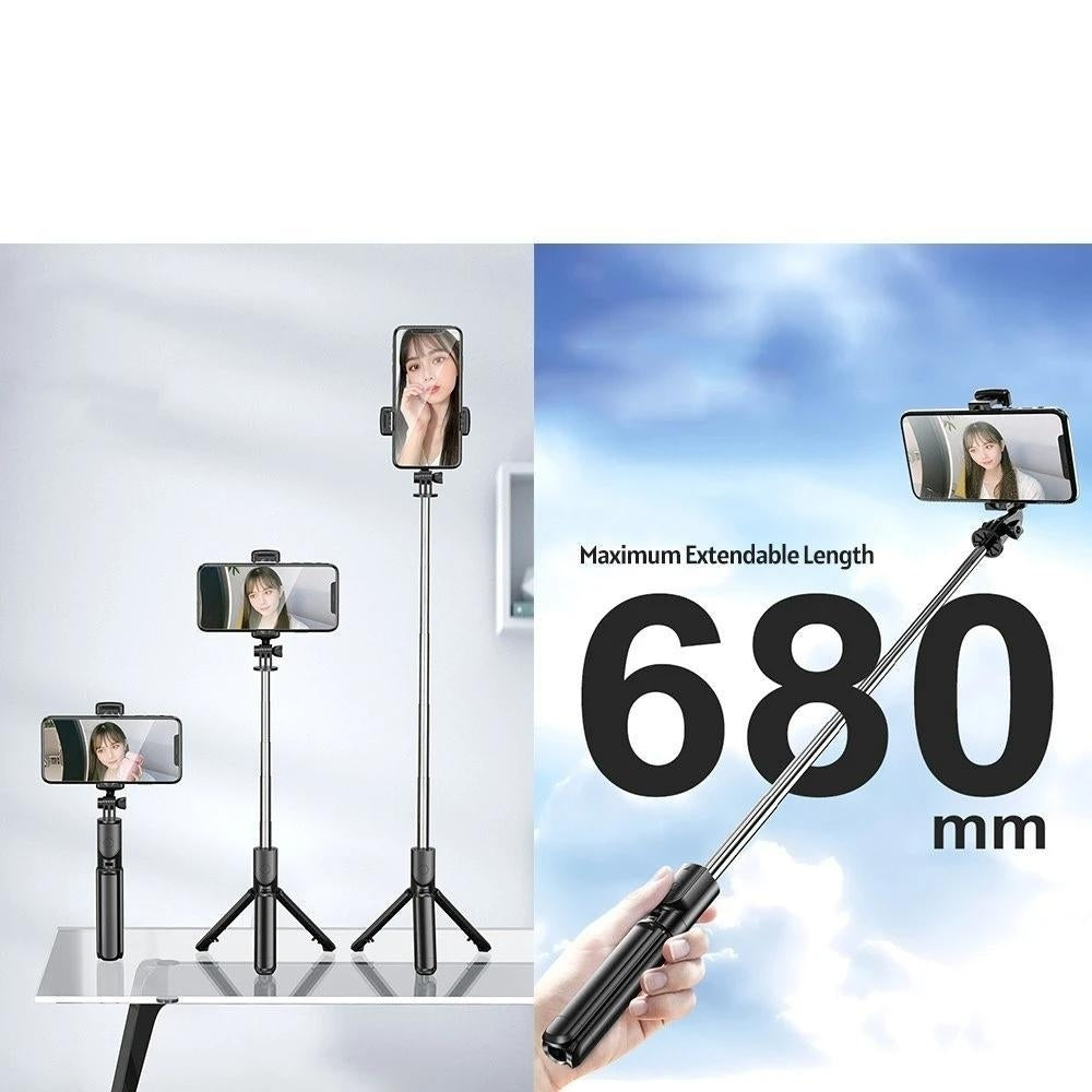 Mini 5-Section Extendable Selfie Stick Integrated Image 7