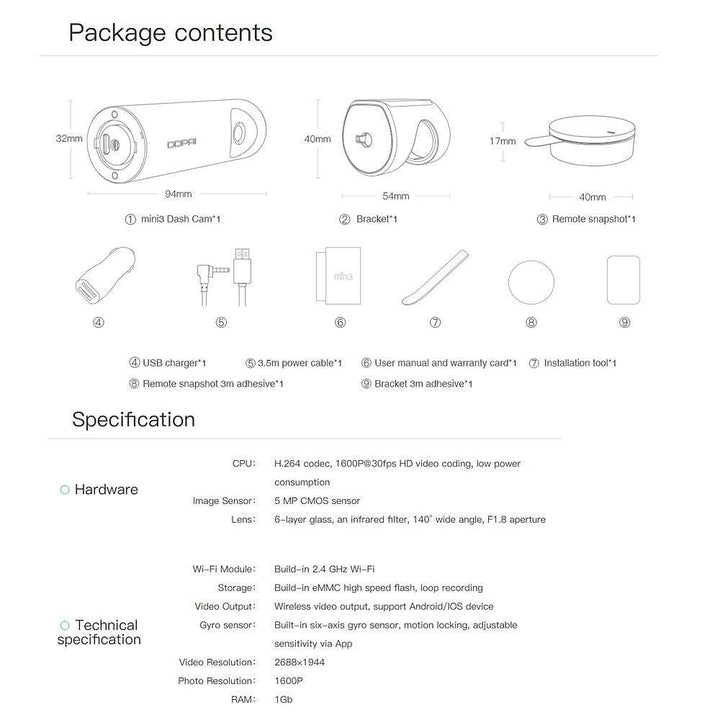 Mini Drive Recorder 1080 Hi Resolution,Motion Lock Image 4