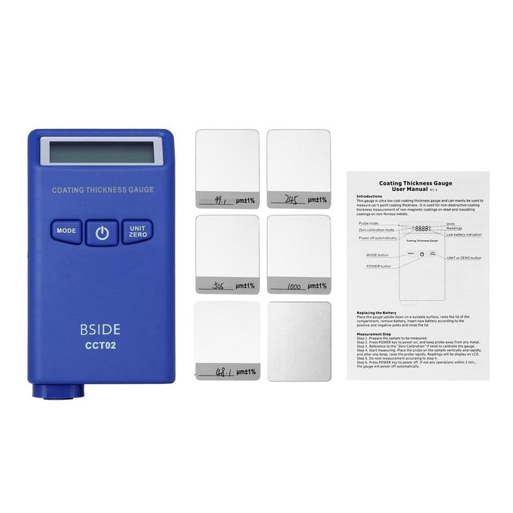 Mini LCD Digital Coating Thickness Gauge Painting Tester Meter Image 10