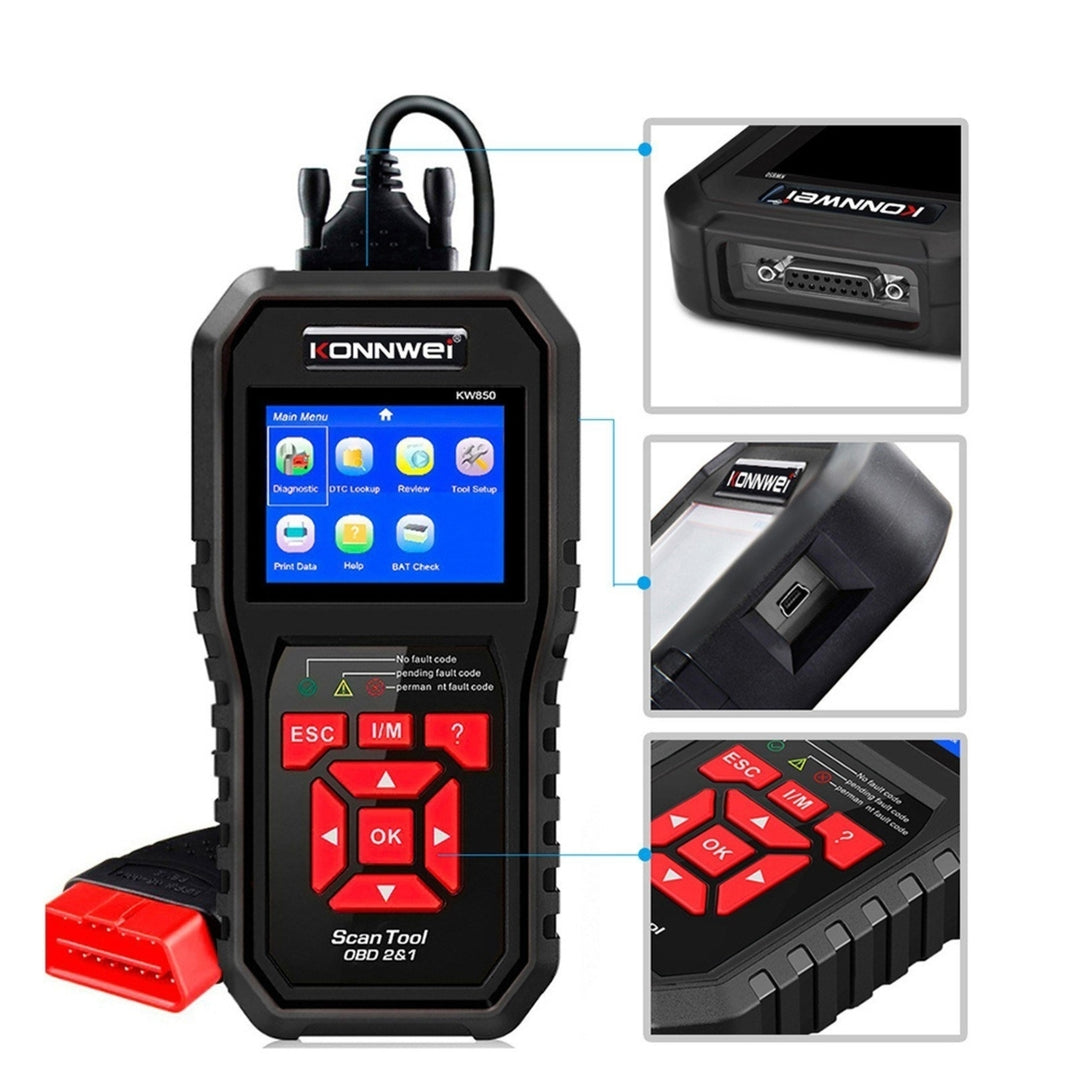 Multi-functional Auto Diagnostic Scanner Tools Car Tool Check Engine Automotive On-Board Machine Image 3