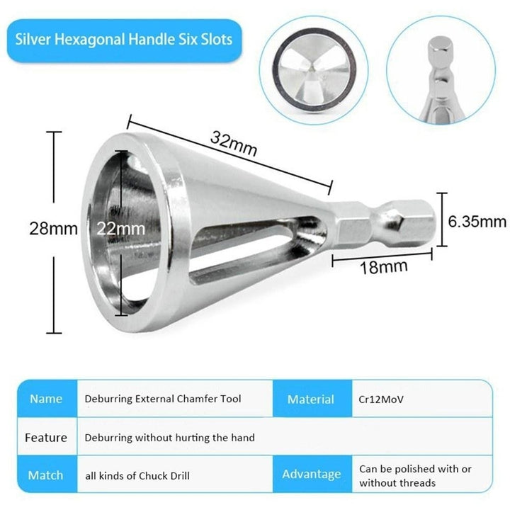 Chamfering Tool Deburring External Chamfer Drill Bit Remove Burr Repairs Tools Image 6