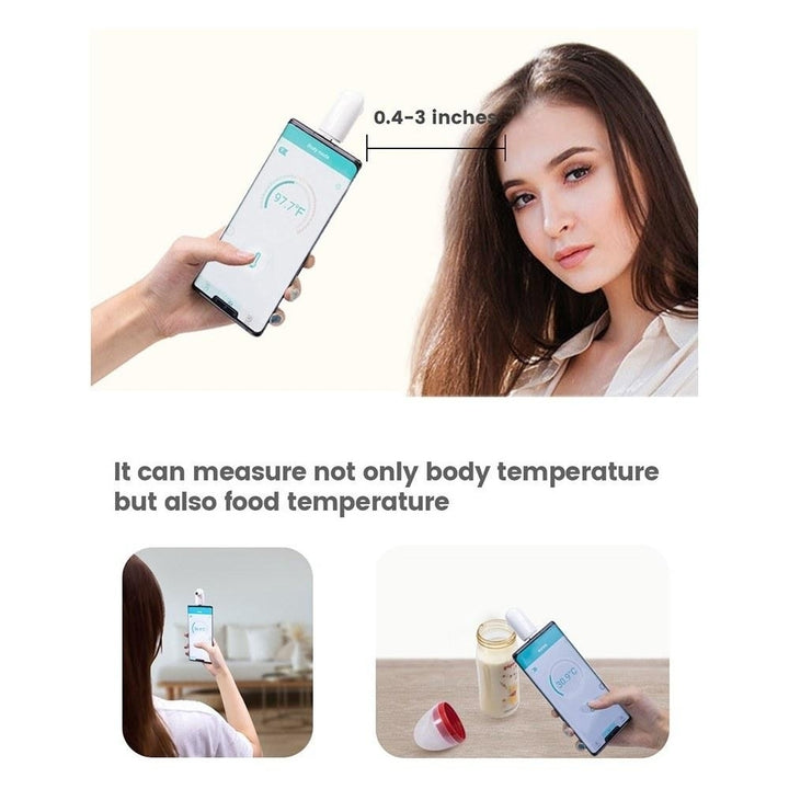 Non-contact Contactless IR Infrared Sensor Forehead Body, Object Thermometer ONLY Replacement for OTG Function Android Image 2