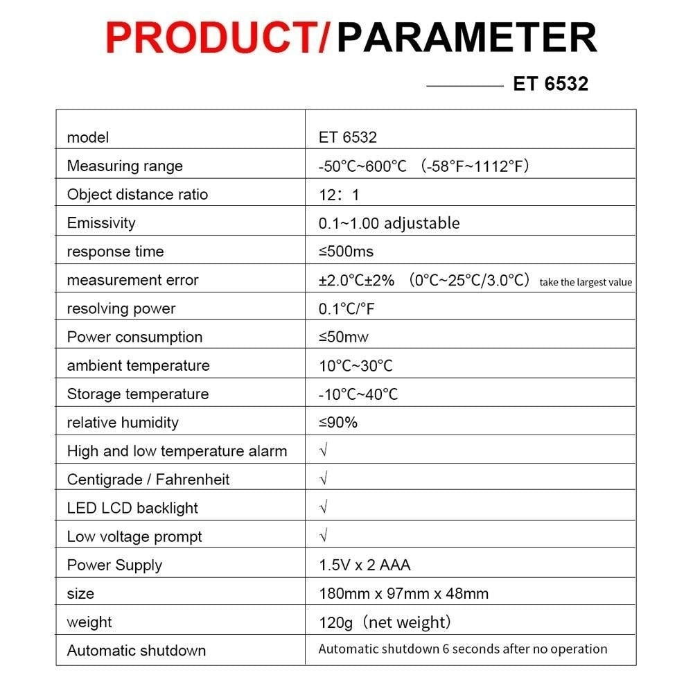 Non Contact Infrared Intelligent Temperature Measurement Multi-purpose High Precision Image 11