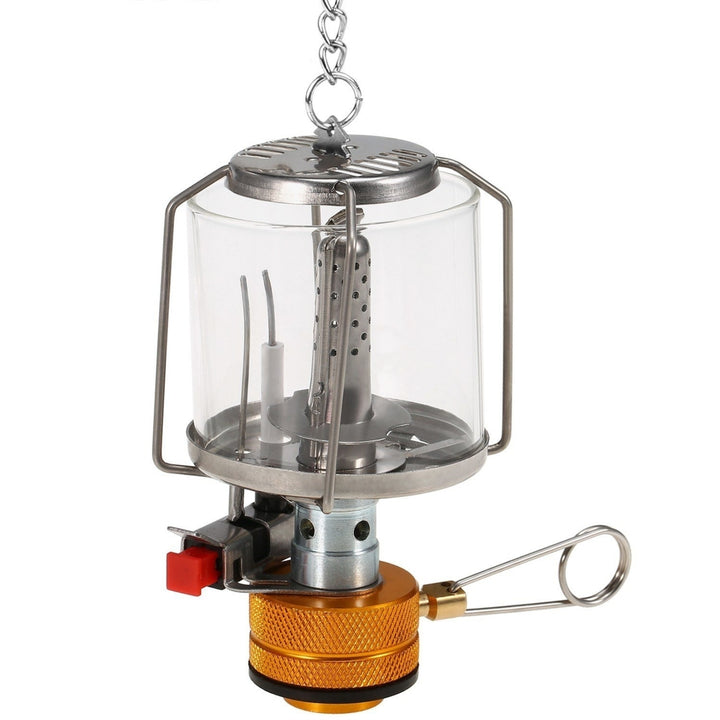 Outdoor Portable Camping Gas Lantern Piezo Ignition Mini Gas Tent Lamp Light Image 1