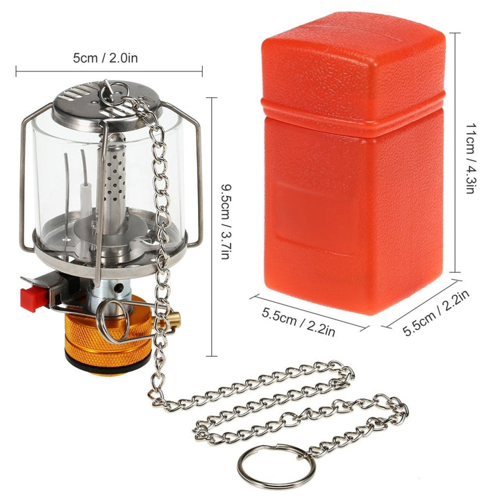 Outdoor Portable Camping Gas Lantern Piezo Ignition Mini Gas Tent Lamp Light Image 6