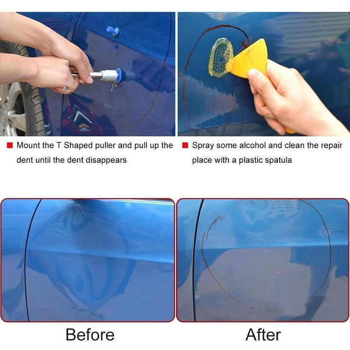 Paintless Car Dent Repair Tool Kit Slide Hammer Puller Tabs Hot Melt Glue Gun with Sticks Image 12