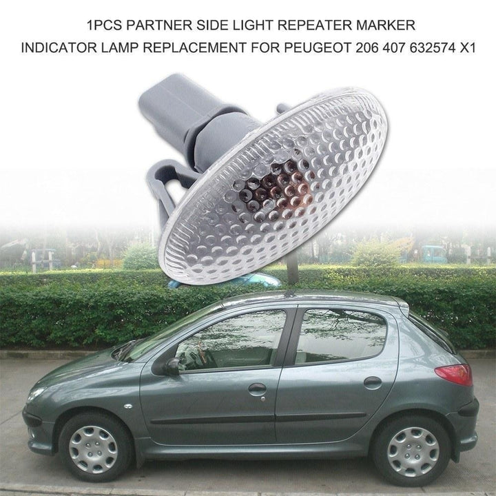 Partner Side Light Repeater Marker Indicator Lamp Replacement for Peugeot 206 407 1pc Image 6