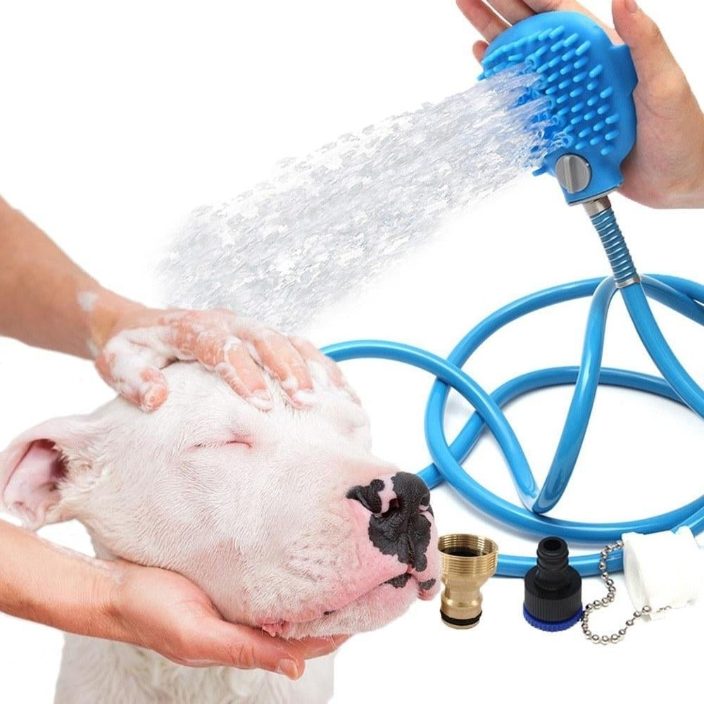 Pet Bathing Tool Sprayer and Scrubber in-One Dog Cat Horse Grooming Tool Image 3