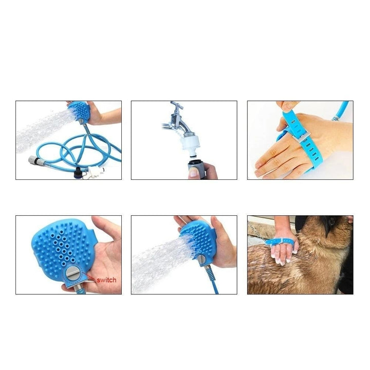 Pet Bathing Tool Sprayer and Scrubber in-One Dog Cat Horse Grooming Tool Image 9