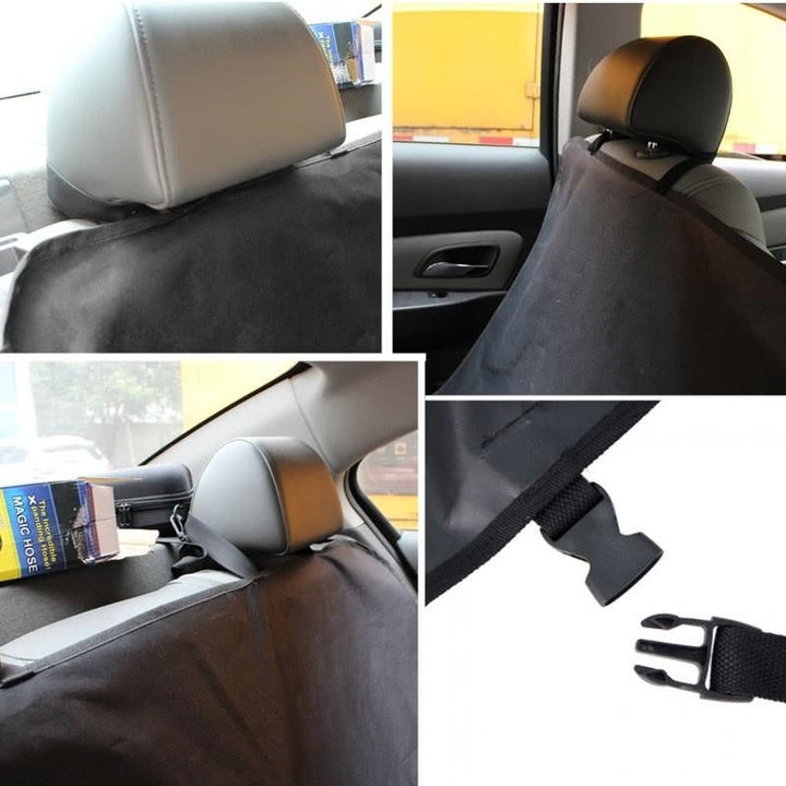 Pet,Cat,Dog Seat Cover Waterproof Car Back Bench Protector with Belts Image 10