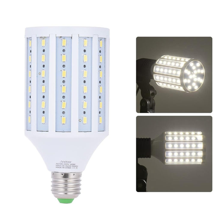 Photo Studio Photography 40W LED Corn Lamp Light Bulb 90 Beads 5500K E27 Image 7