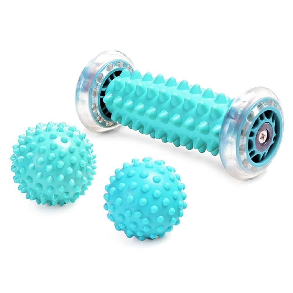 Plantar Fasciitis Foot Massage Roller with Spiky Massage Ball Image 3