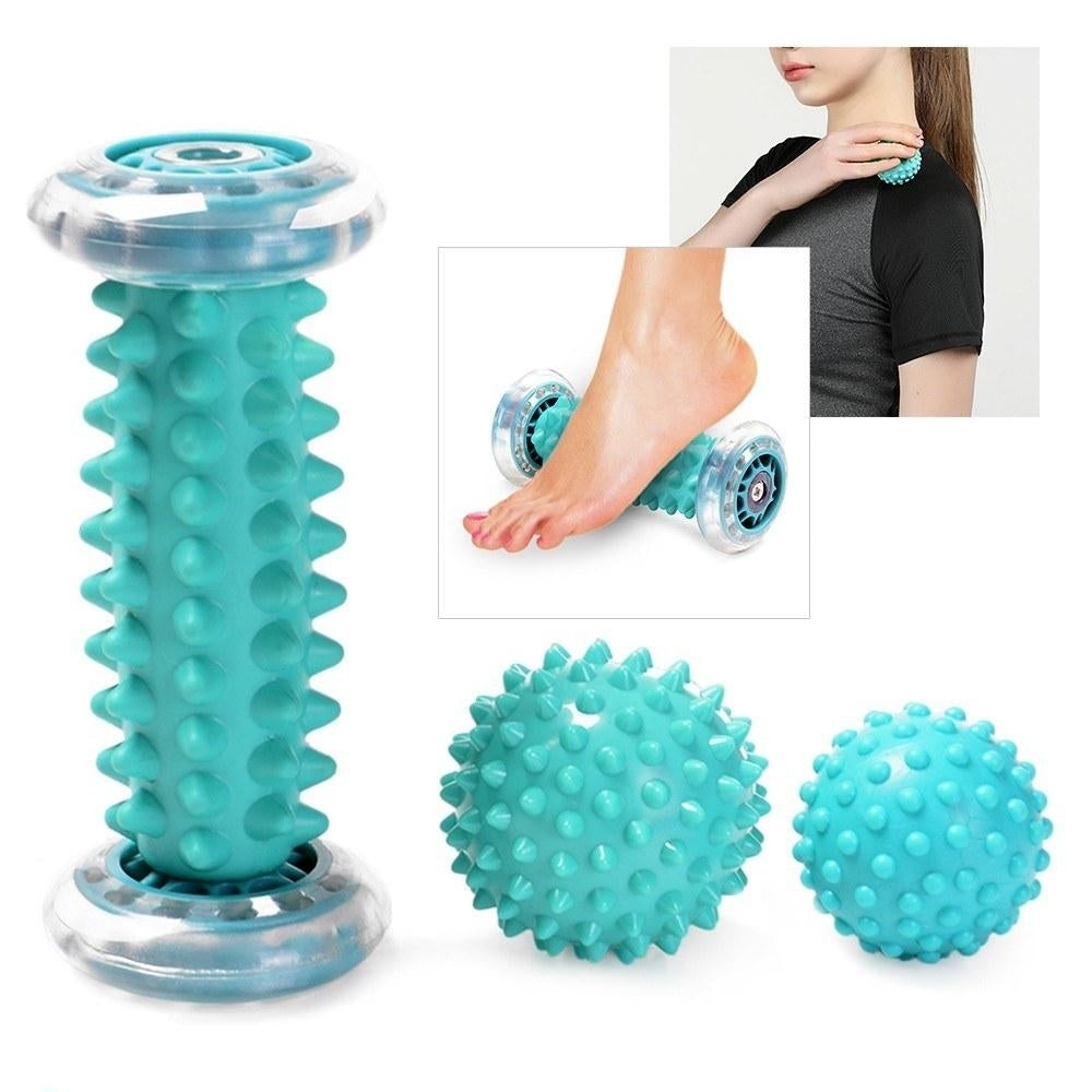 Plantar Fasciitis Foot Massage Roller with Spiky Massage Ball Image 5