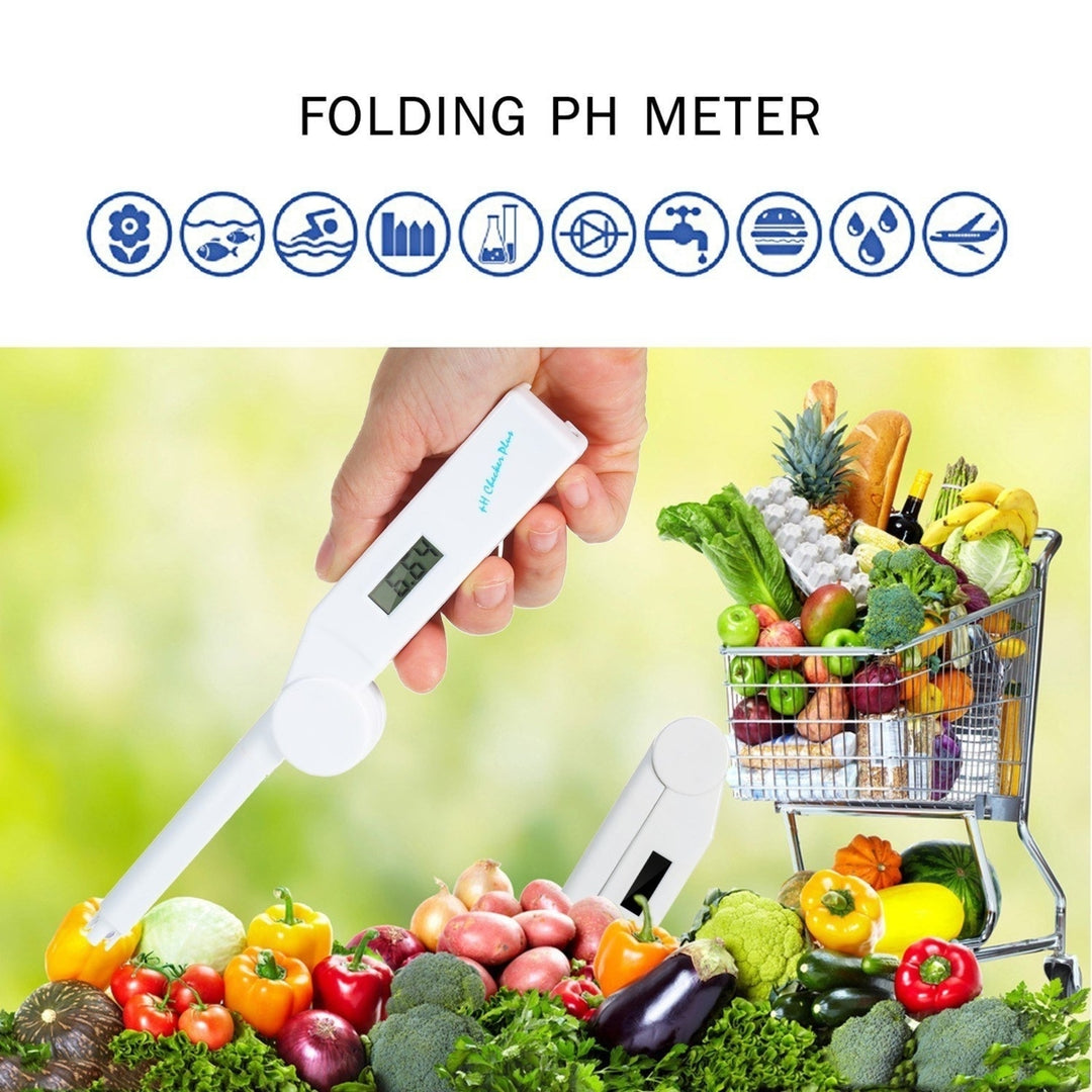 Pocket Folding PH Meter Digital Tester Detection 0-14 Measurement Range For Water Quality Image 6