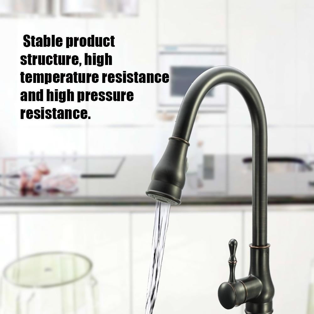 Pull Out ORB Single Connection Kitchen Tap Stud Installation Rotatable Sink Water Faucet Image 10