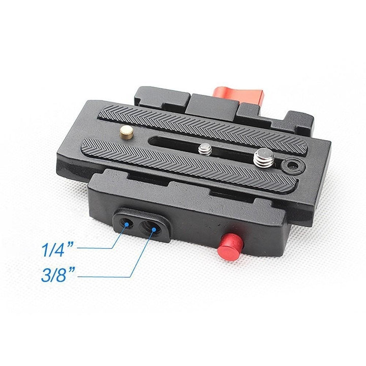 Quick Release Clamp Adapter + Plate P200 Compatible for Manfrotto 501 500AH 701HDV 503HDV Q5 Image 6