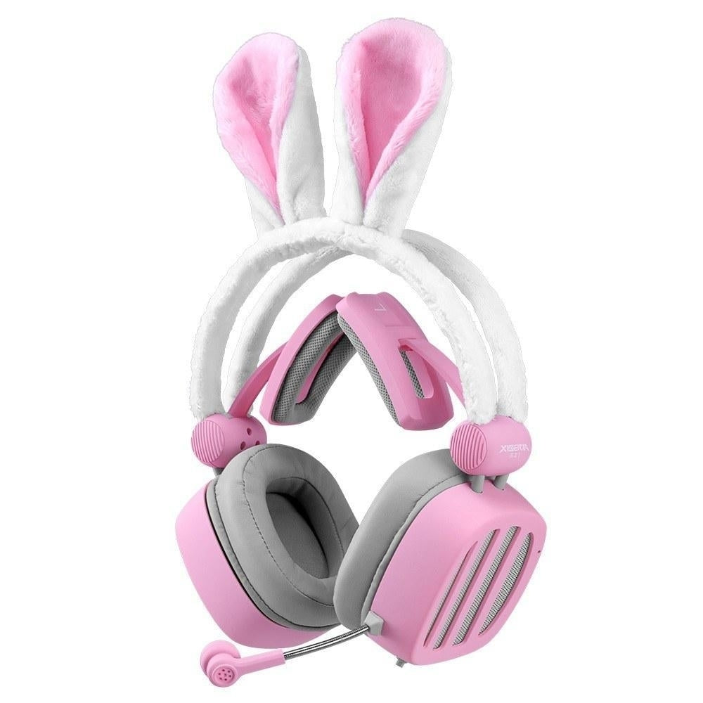 Rabbit Ears Headset 3.5mm Gaming Passive Noise Cancelling 7.1 Virtual Channel Live Image 5