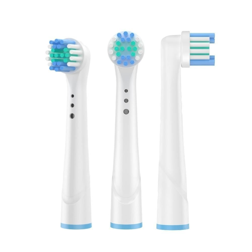 Replacement Toothbrush Heads Soft Bristles Compatible with Braun Oral B 4 Pack Image 2