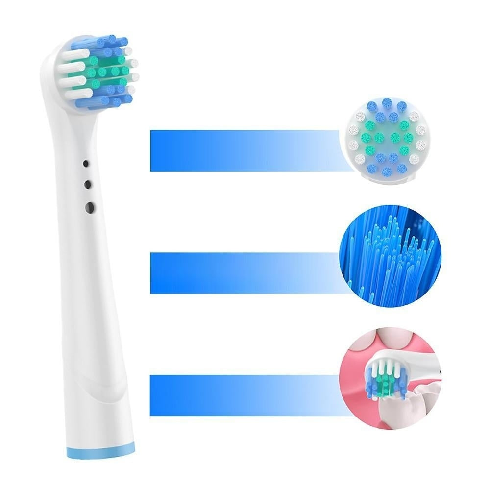 Replacement Toothbrush Heads Soft Bristles Compatible with Braun Oral B 4 Pack Image 4