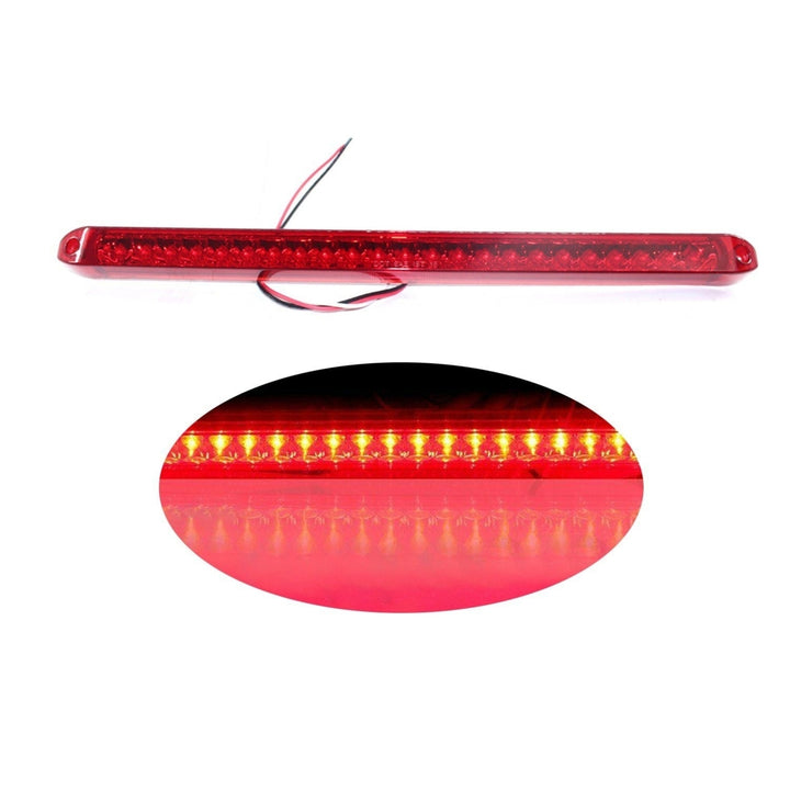 RV Truck Tailer Brake Light Stop Tail Lamp 23LED 2x 17" Bar Waterproof Sealed for Boat Lorry Van Caravan Pickup Image 1