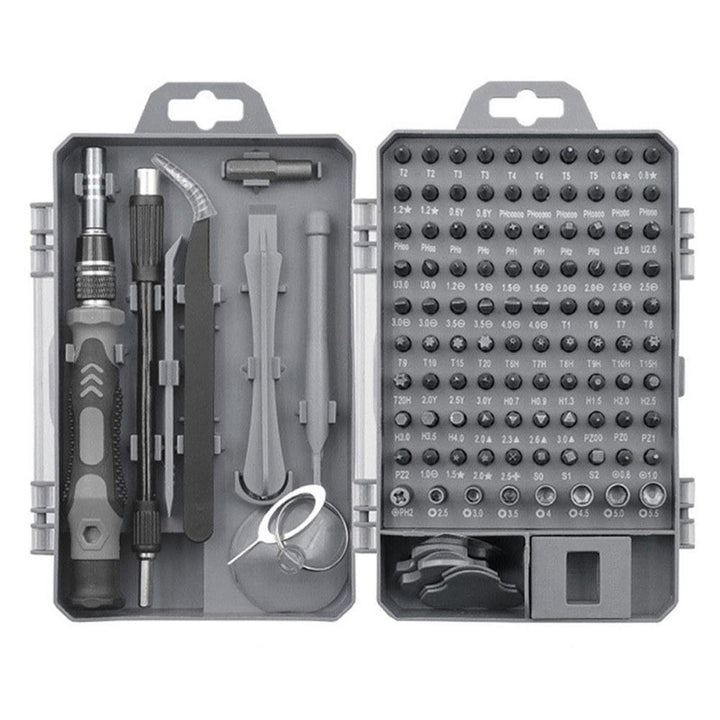 Screwdriver and Bit Set Multiple Screw Driver Bits Manual Repairing Tool for Phone Electronic Device 115pcs Image 1