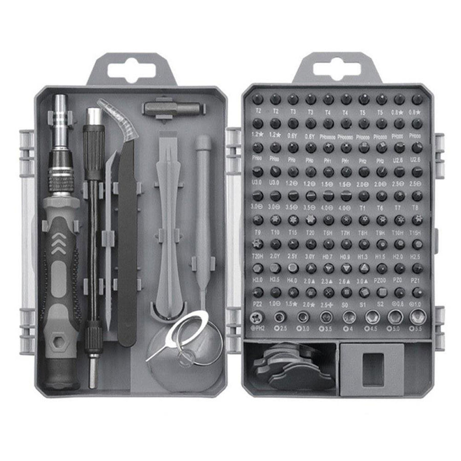 Screwdriver and Bit Set Multiple Screw Driver Bits Manual Repairing Tool for Phone Electronic Device 115pcs Image 1