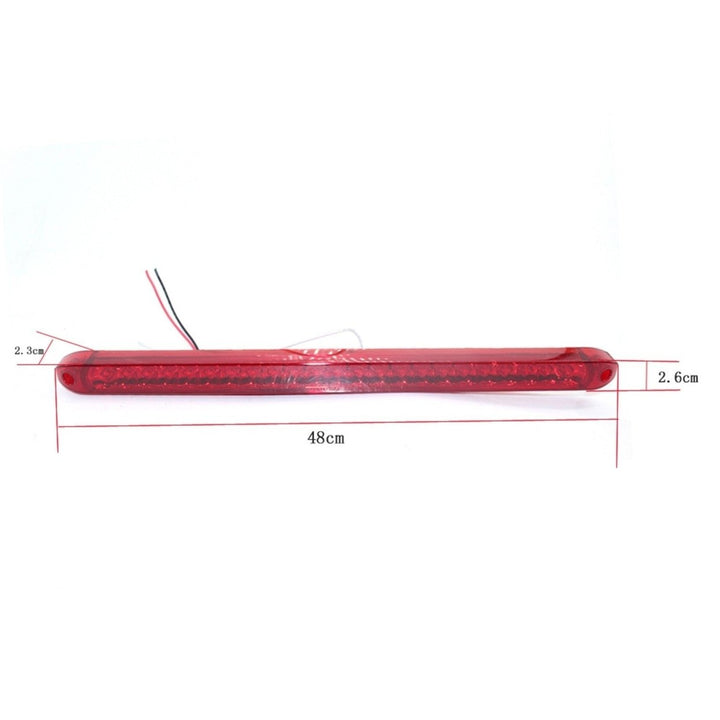 RV Truck Tailer Brake Light Stop Tail Lamp 23LED 2x 17" Bar Waterproof Sealed for Boat Lorry Van Caravan Pickup Image 6