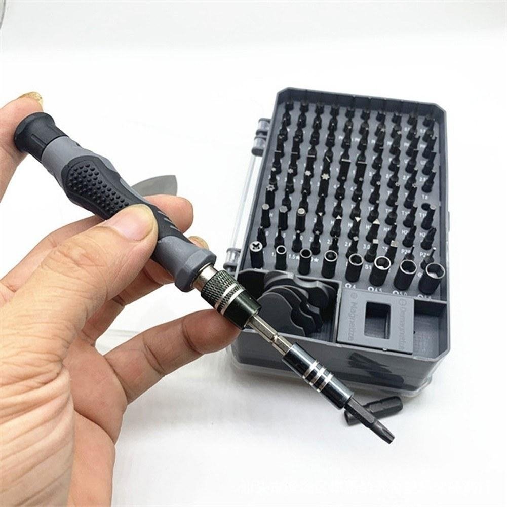 Screwdriver and Bit Set Multiple Screw Driver Bits Manual Repairing Tool for Phone Electronic Device 115pcs Image 3